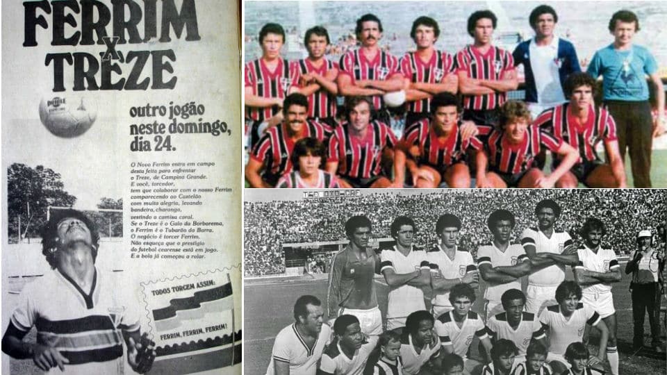 Oponentes na final da S&eacute;rie D, Ferrovi&aacute;rio e Treze j&aacute; se enfrentaram pela elite do Brasileir&atilde;o