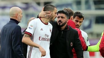 Gattuso indica que passagem de Bonucci pelo Milan pode mesmo estar próxima do fim
