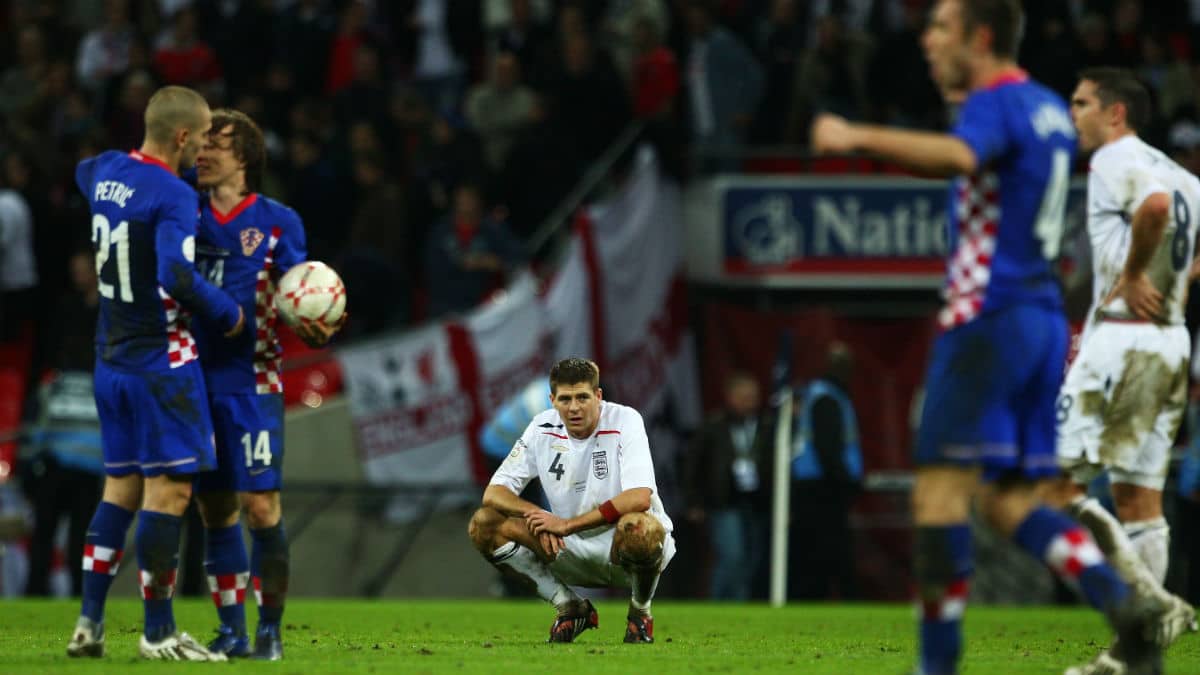 Quando a Cro&aacute;cia venceu em Wembley e tirou a Inglaterra da Euro &ndash; ainda nas Eliminat&oacute;rias