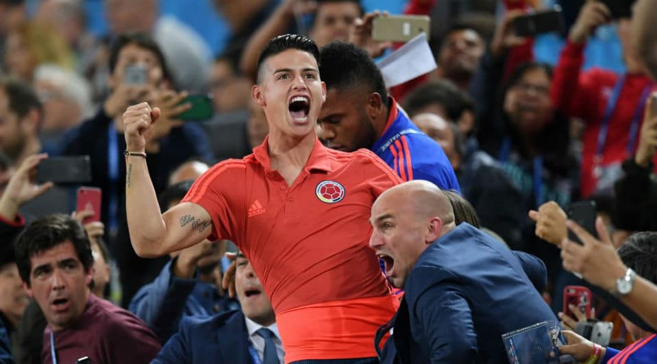 Da liberta&ccedil;&atilde;o ao lamento, a epopeia colombiana na R&uacute;ssia se expressa em tr&ecirc;s faces: Falcao, Mina e James