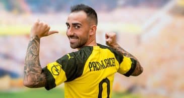 Paco Alcácer chega como aposta no Borussia Dortmund para ser o camisa 9 tão procurado