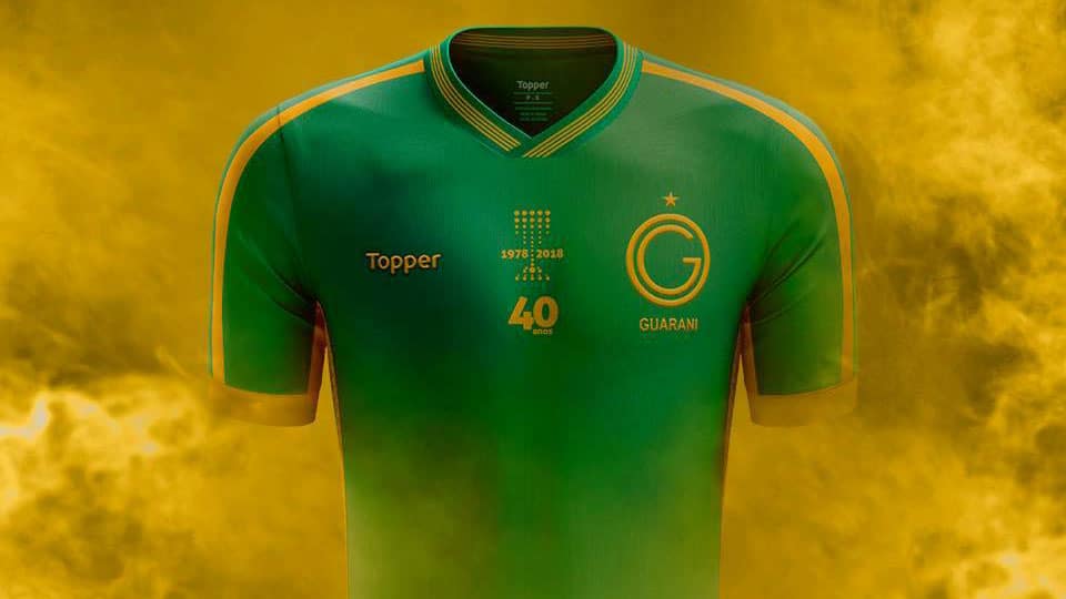 Guarani lan&ccedil;a bela camisa comemorativa dos 40 anos do t&iacute;tulo do Campeonato Brasileiro