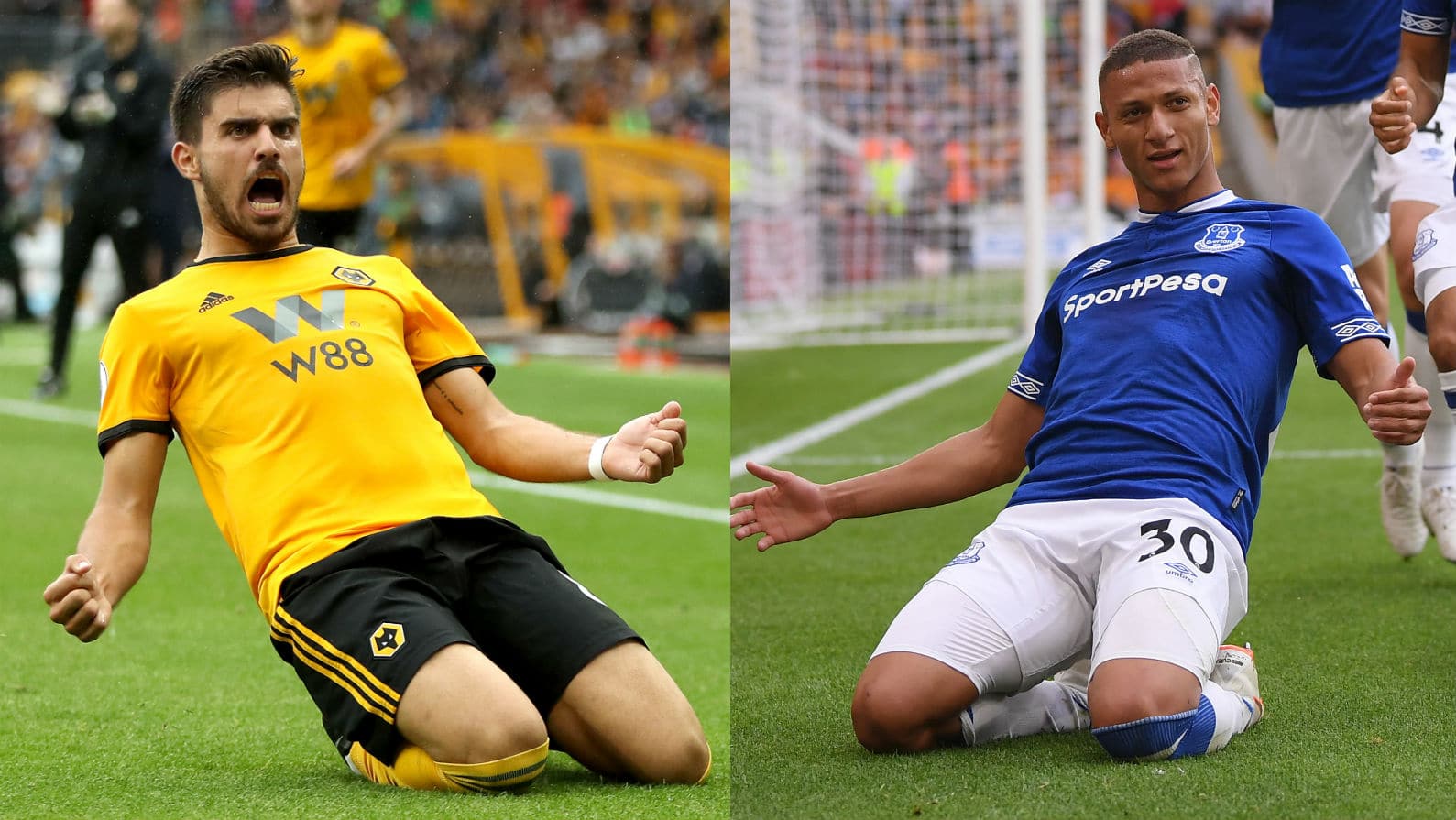 R&uacute;ben Neves e Richarlison foram os donos de um joga&ccedil;o entre Wolverhampton e Everton