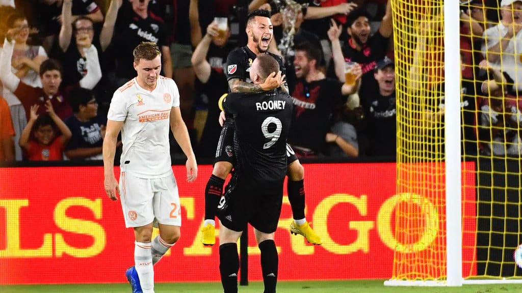 O melhor time da MLS, Atlanta United, n&atilde;o foi capaz de conter o DC United de Rooney e Acosta
