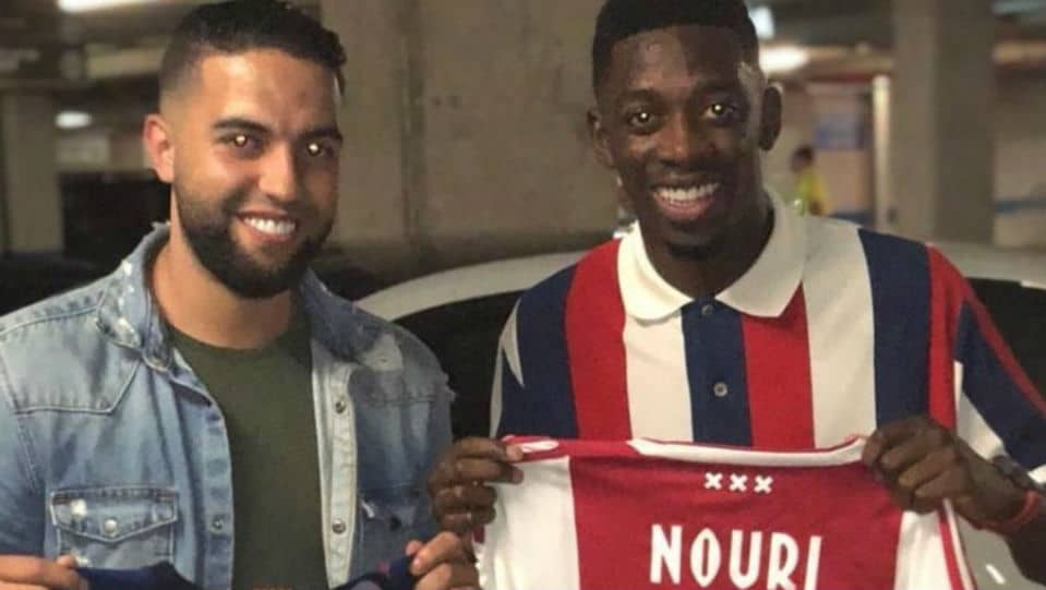 Durante a Champions, Demb&eacute;l&eacute; foi mais um a realizar singela homenagem a Nouri