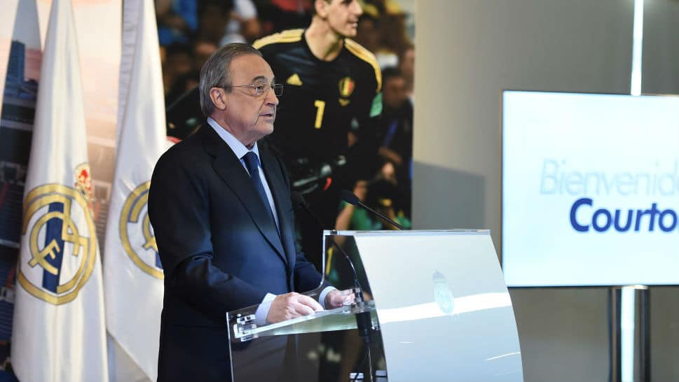 Florentino P&eacute;rez: &ldquo;Jogar nos EUA n&atilde;o interessa aos clubes, nem aos torcedores&rdquo;