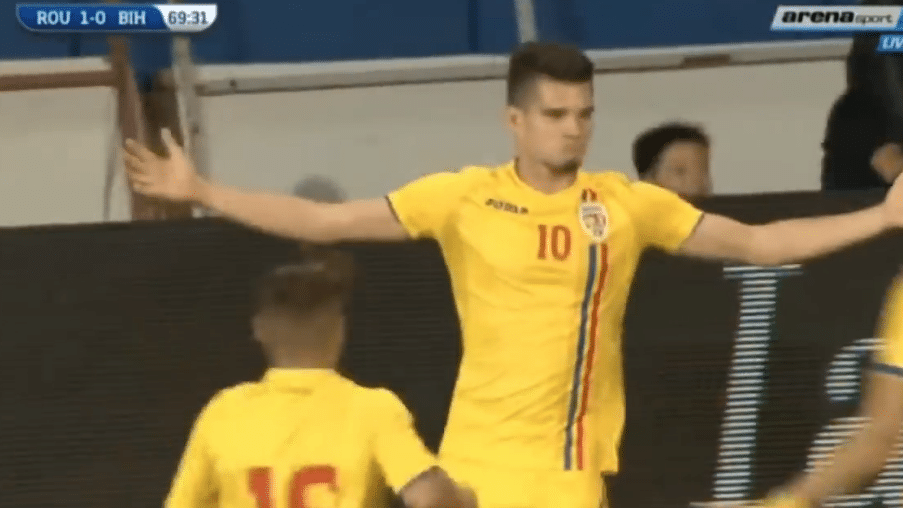 Classe &eacute; de fam&iacute;lia: filho de Hagi fez um gol ol&iacute;mpico pelo sub-21 da Rom&ecirc;nia