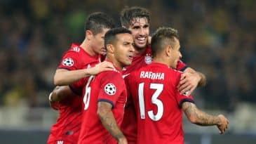 O Bayern só jogou para o gasto, mas três minutos vorazes definiram a vitória na Champions