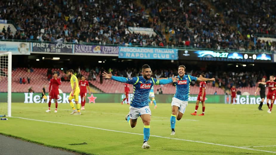 Napoli anulou o Liverpool e alcan&ccedil;ou merecida vit&oacute;ria com gol no fim