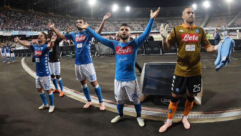 Insigne anotou um gola&ccedil;o, mas a vit&oacute;ria do Napoli s&oacute; foi poss&iacute;vel gra&ccedil;as &agrave; &oacute;tima atua&ccedil;&atilde;o de Ospina