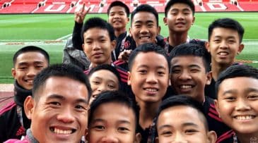 Os garotos do Wild Boars puderam viver um dia inesquecível em Old Trafford