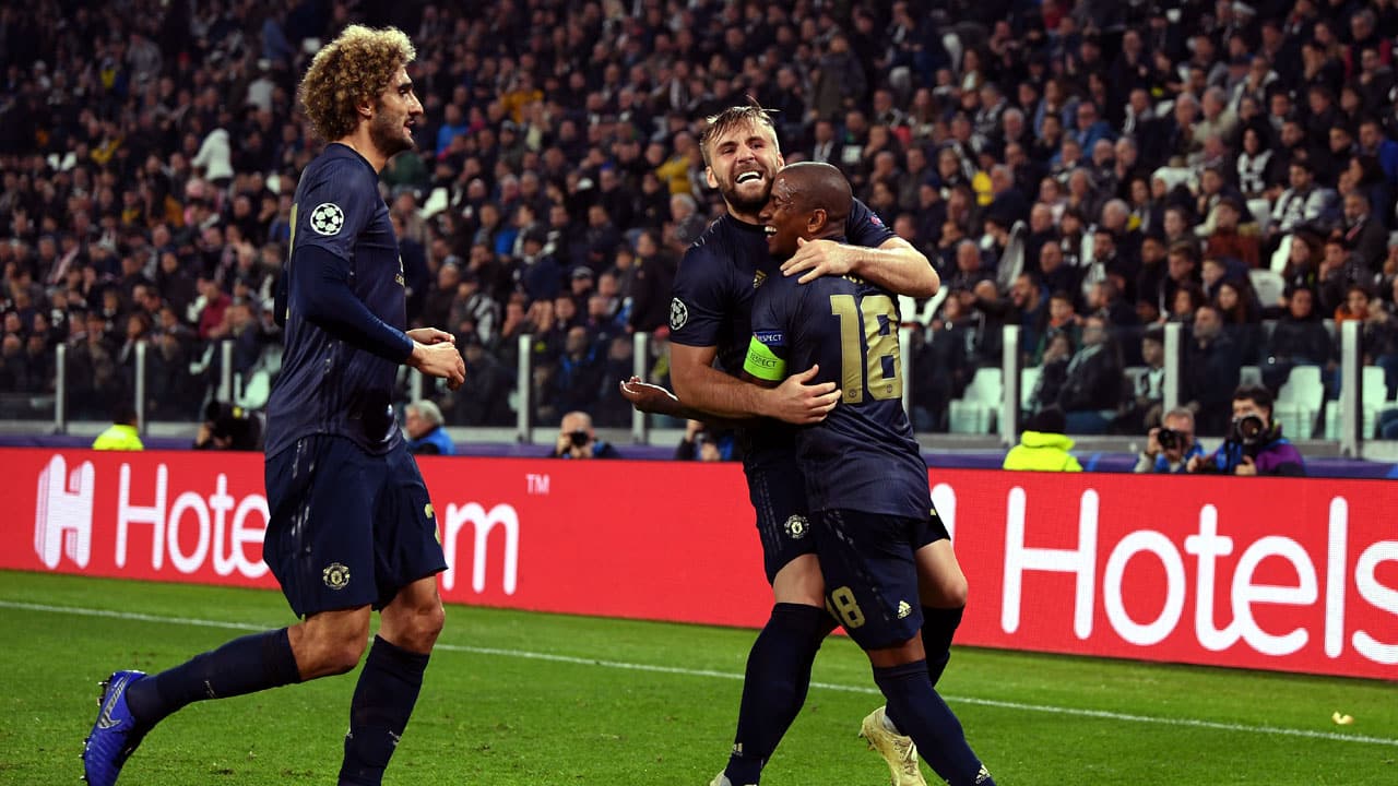 Virada do United sobre Juventus em Turim teve mais sorte que futebol, com deleite de Mourinho