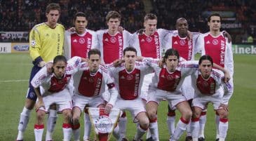 Como era o último Ajax a disputar os mata-matas da Champions, em 2005/06