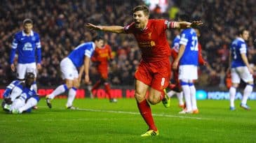 Os 10 gols de Gerrard contra o Everton, na semana em que sua estreia completa 20 anos – e de dérbi