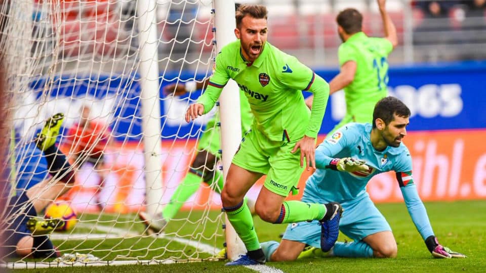 Eibar e Levante protagonizaram um duelo insano no Espanhol: 4 a 4, com 46 finaliza&ccedil;&otilde;es