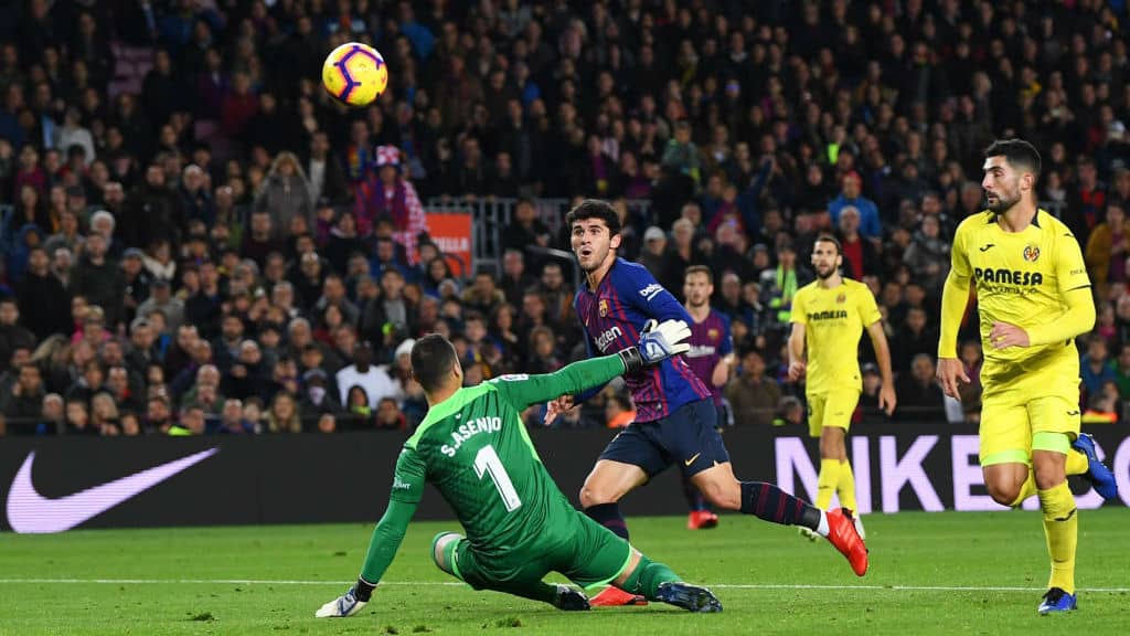 Ale&ntilde;a fez seu primeiro gol no Campeonato Espanhol de forma especial: com lindo passe de Messi