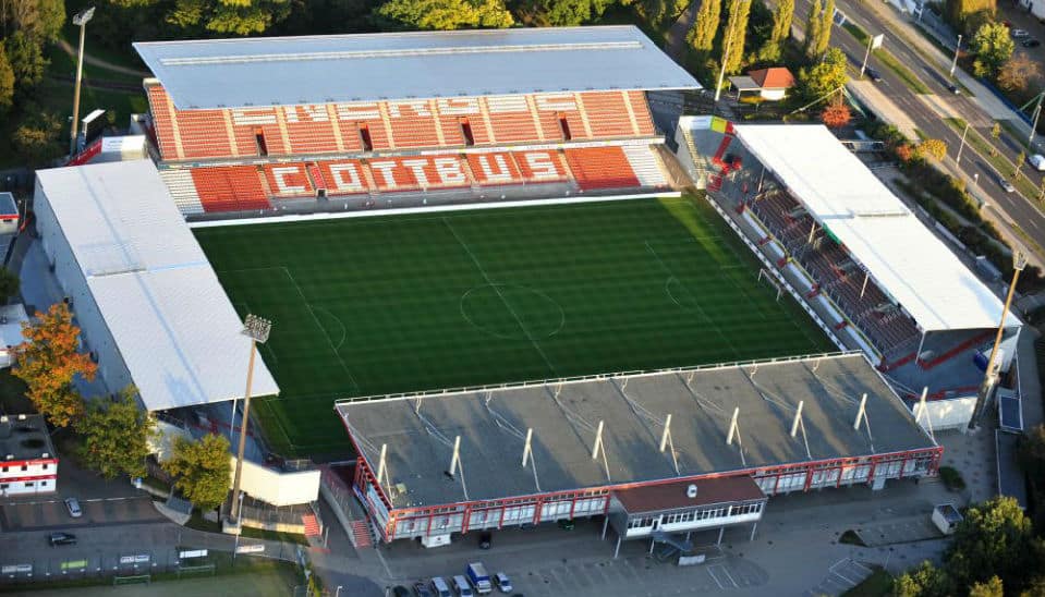 Empresa alem&atilde; compra naming rights do est&aacute;dio do Energie Cottbus, mas mant&eacute;m nome original