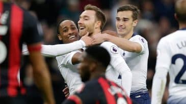 Novo vice-líder, o Tottenham empilhou mais cinco gols e demoliu o Bournemouth em Wembley