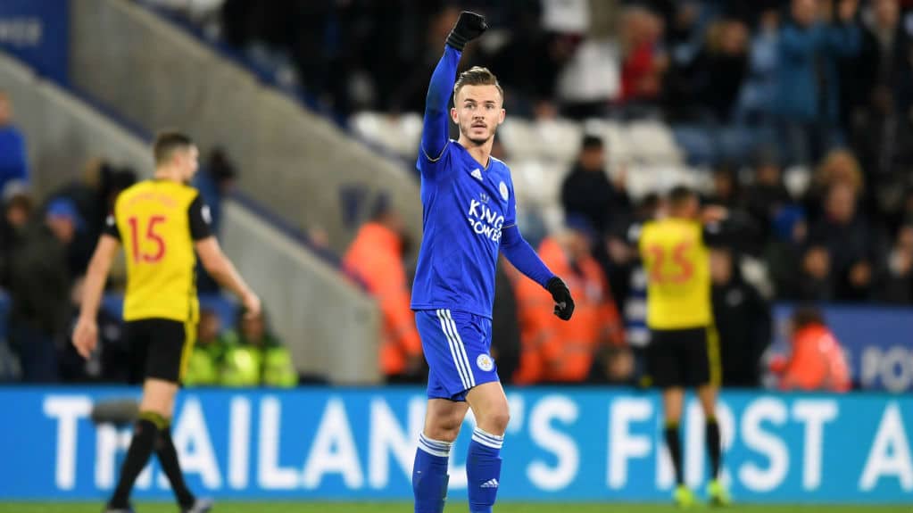 James Maddison esbanjou categoria para marcar um gola&ccedil;o pelo Leicester