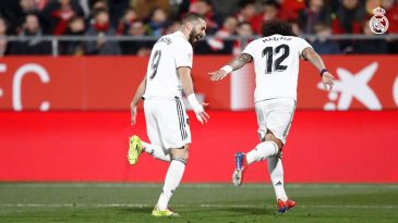 Benzema tem outra noite primorosa e, com dois gols, garante o Real na semifinal da Copa do Rei
