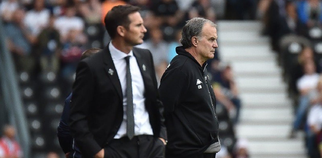 Bielsa irritou Lampard ao enviar um espi&atilde;o para o treino do Derby e o Leeds acabou vencendo o quente duelo