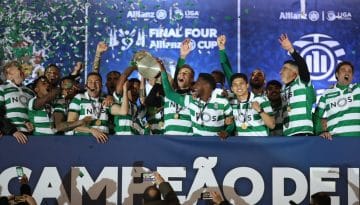 O Sporting buscou o empate nos acréscimos e, nos pênaltis, faturou o bi da Taça da Liga