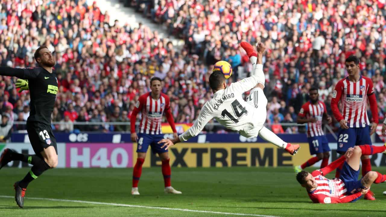 Real Madrid se imp&otilde;e fora de casa contra Atl&eacute;tico com boa atua&ccedil;&atilde;o de Casemiro e vira segundo colocado
