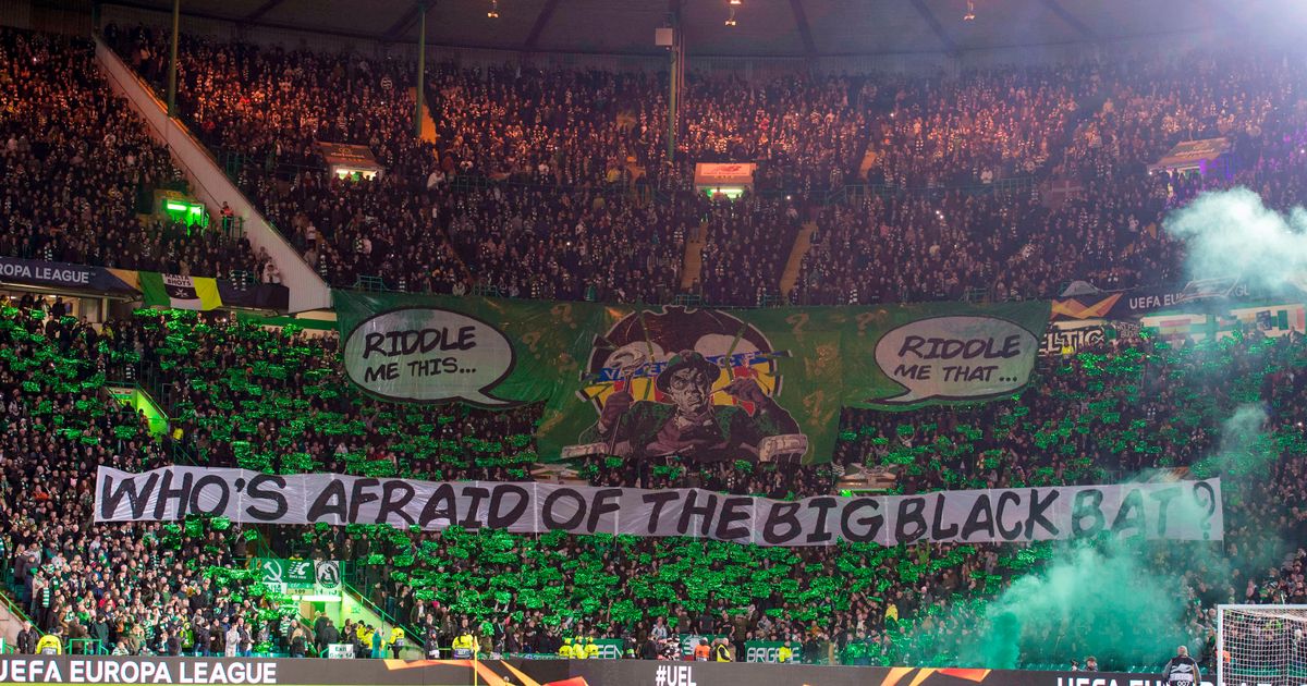 O Charada apareceu em um mosaico do Celtic antes do duelo contra o &lsquo;Batman&rsquo; Valencia
