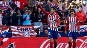 Morata abriu sua contagem pelo Atlético de Madrid, que venceu o Villarreal