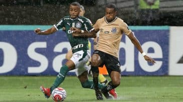 Santos e Palmeiras fizeram uma partida interessante, apesar do 0 x 0 no placar