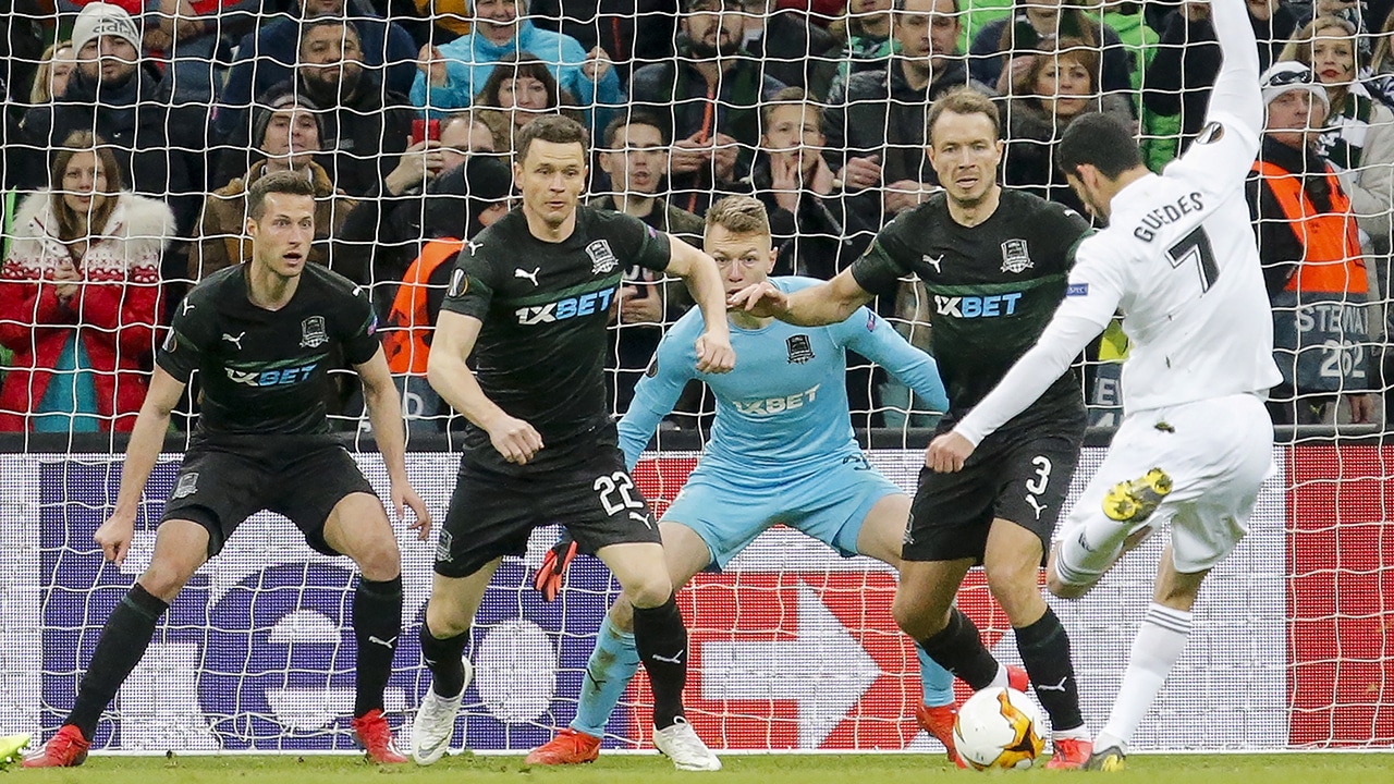 Gon&ccedil;alo Guedes foi o her&oacute;i do final &eacute;pico de Krasnodar e Valencia