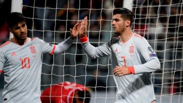 Em uma Espanha cheia de reservas contra Malta, Morata aproveitou para fazer dois gols