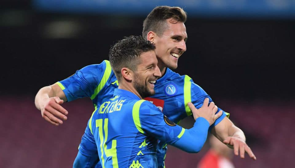 O Napoli refor&ccedil;ou suas credenciais na Liga Europa, com uma vit&oacute;ria contundente sobre o Salzburg