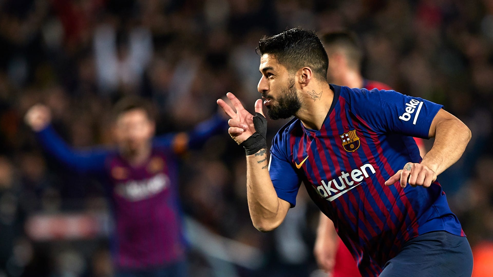 Barcelona sofreu 80 minutos jogando pouco contra o Atl&eacute;tico, mas teve Su&aacute;rez e Messi para decidirem