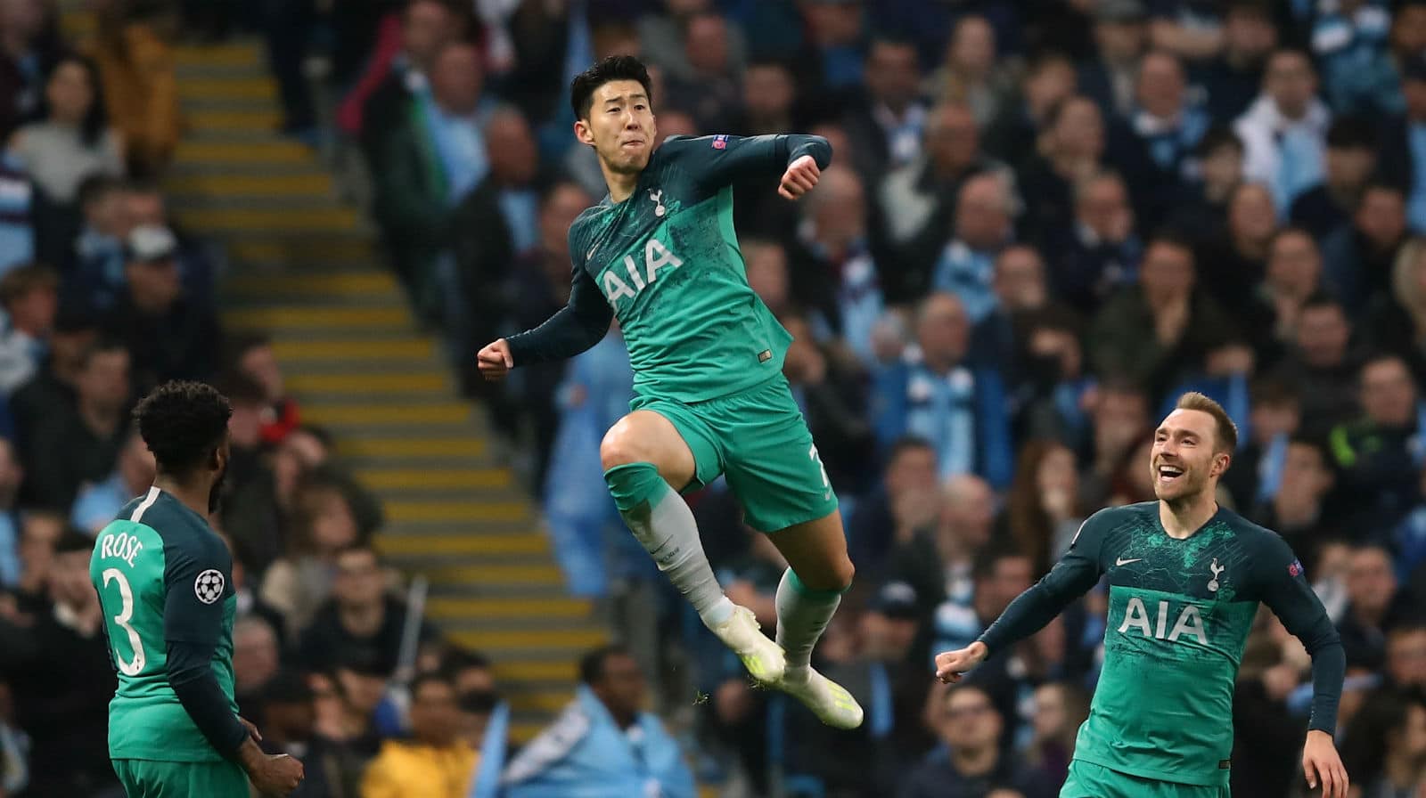 Son n&atilde;o sentiu o peso de um jogo gigante e confirmou que &eacute; o cara predestinado deste Tottenham