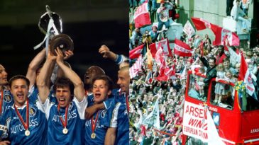 As outras glórias continentais dos anos 1990: Quando Chelsea e Arsenal conquistaram a Recopa