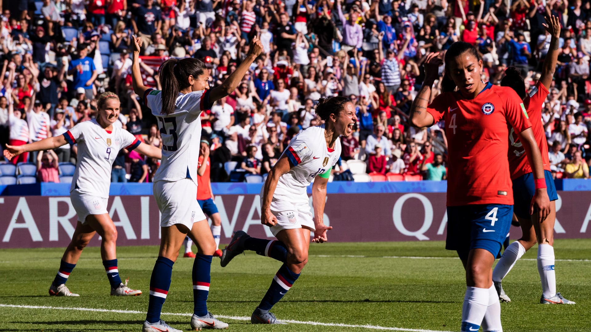 Estados Unidos se imp&otilde;em, mas goleada sobre Chile n&atilde;o veio por causa da goleira Endler