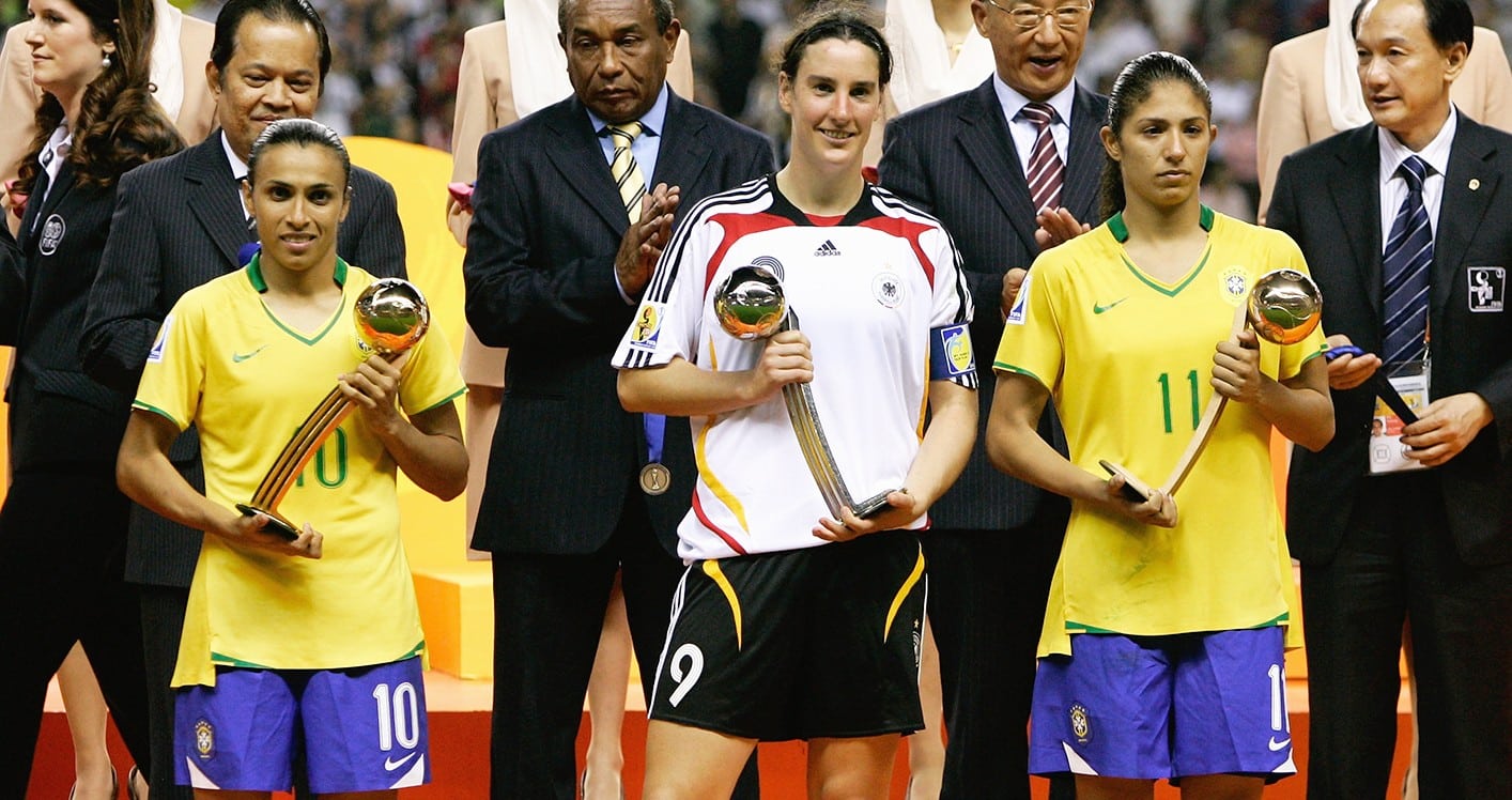 40 estrelas que marcaram seus nomes na hist&oacute;ria da Copa do Mundo Feminina