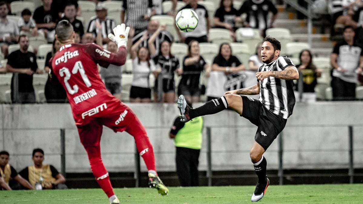 Cear&aacute; faz grande jogo para vencer e derrubar invencibilidade de 33 jogos do Palmeiras