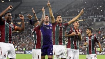 O Flu conquistou uma classificação categórica ao passar por cima do Peñarol na Sul-Americana