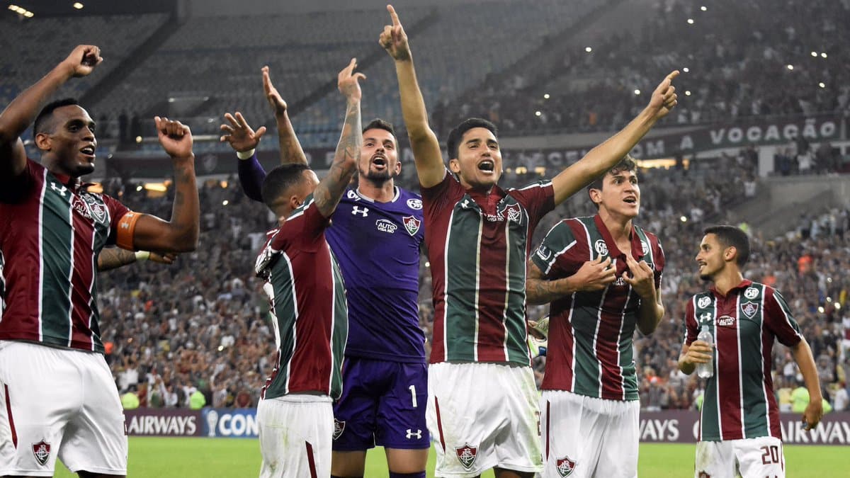 O Flu conquistou uma classifica&ccedil;&atilde;o categ&oacute;rica ao passar por cima do Pe&ntilde;arol na Sul-Americana