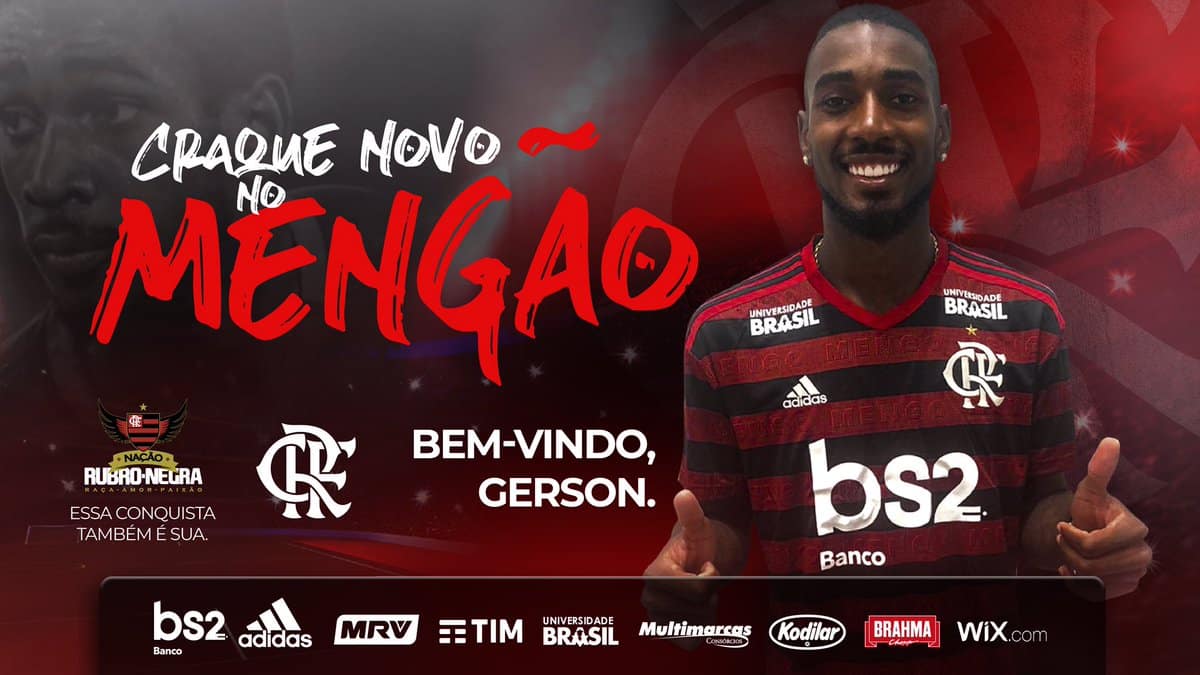 Gerson chega ao Flamengo para reconstruir as expectativas e definir o seu pr&oacute;prio jogo