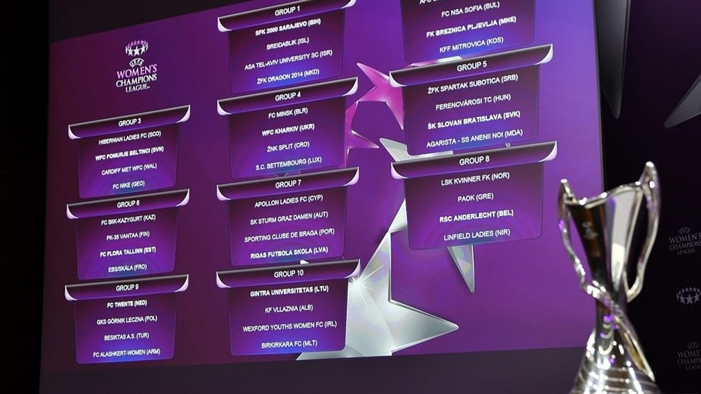 Champions League Feminina come&ccedil;a com seu maior n&uacute;mero de participantes na hist&oacute;ria