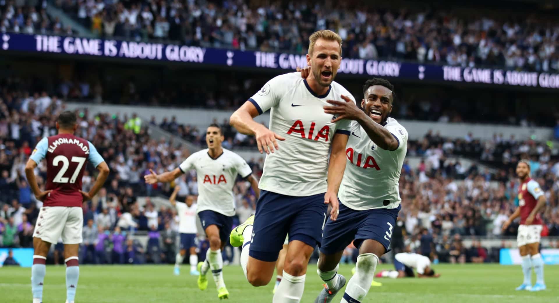 O Aston Villa fazia uma partida heroica, mas foi o Tottenham que arrancou a virada eletrizante