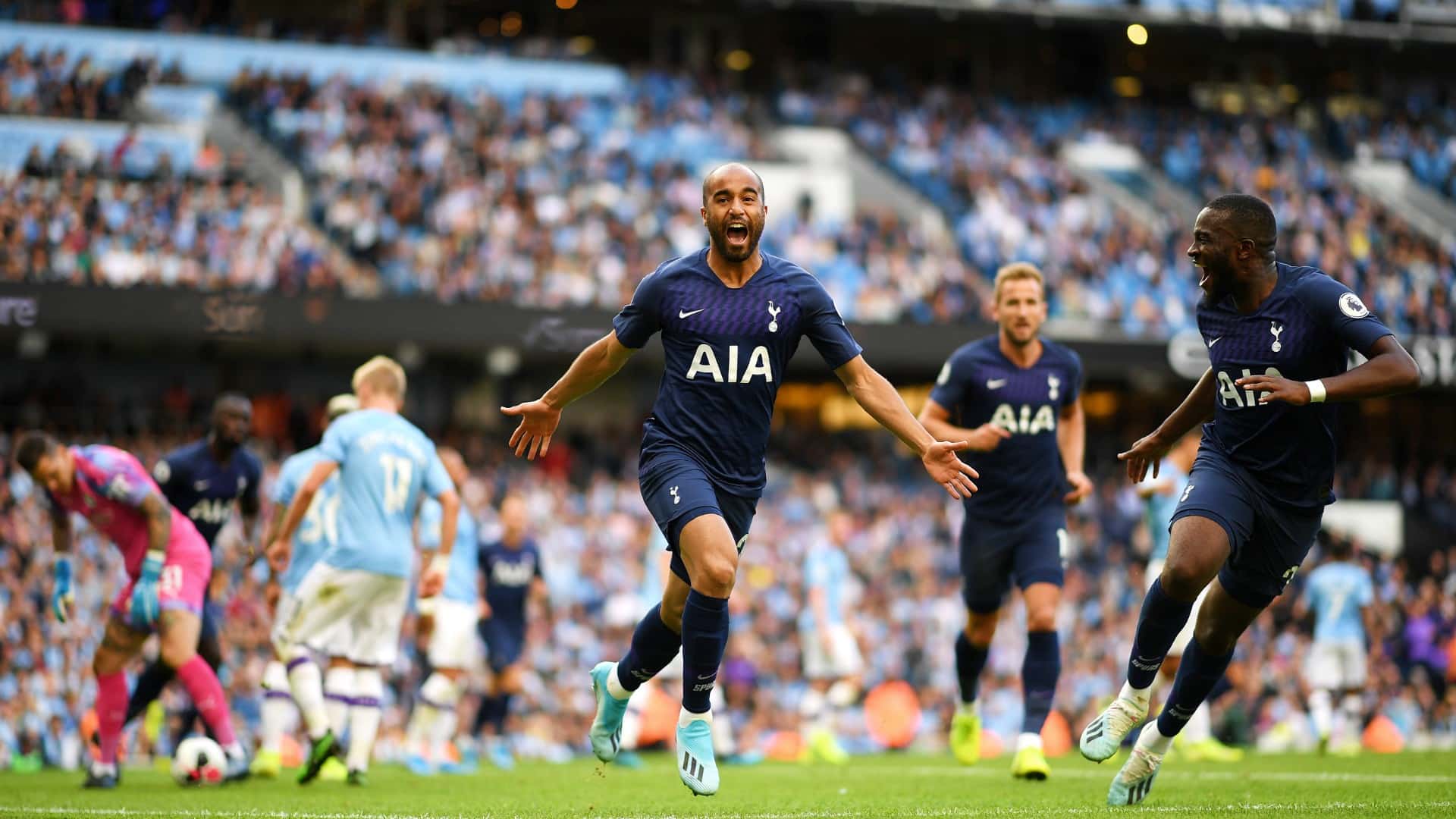 Manchester City joga melhor, mas Tottenham arranca empate com gol de Lucas Moura