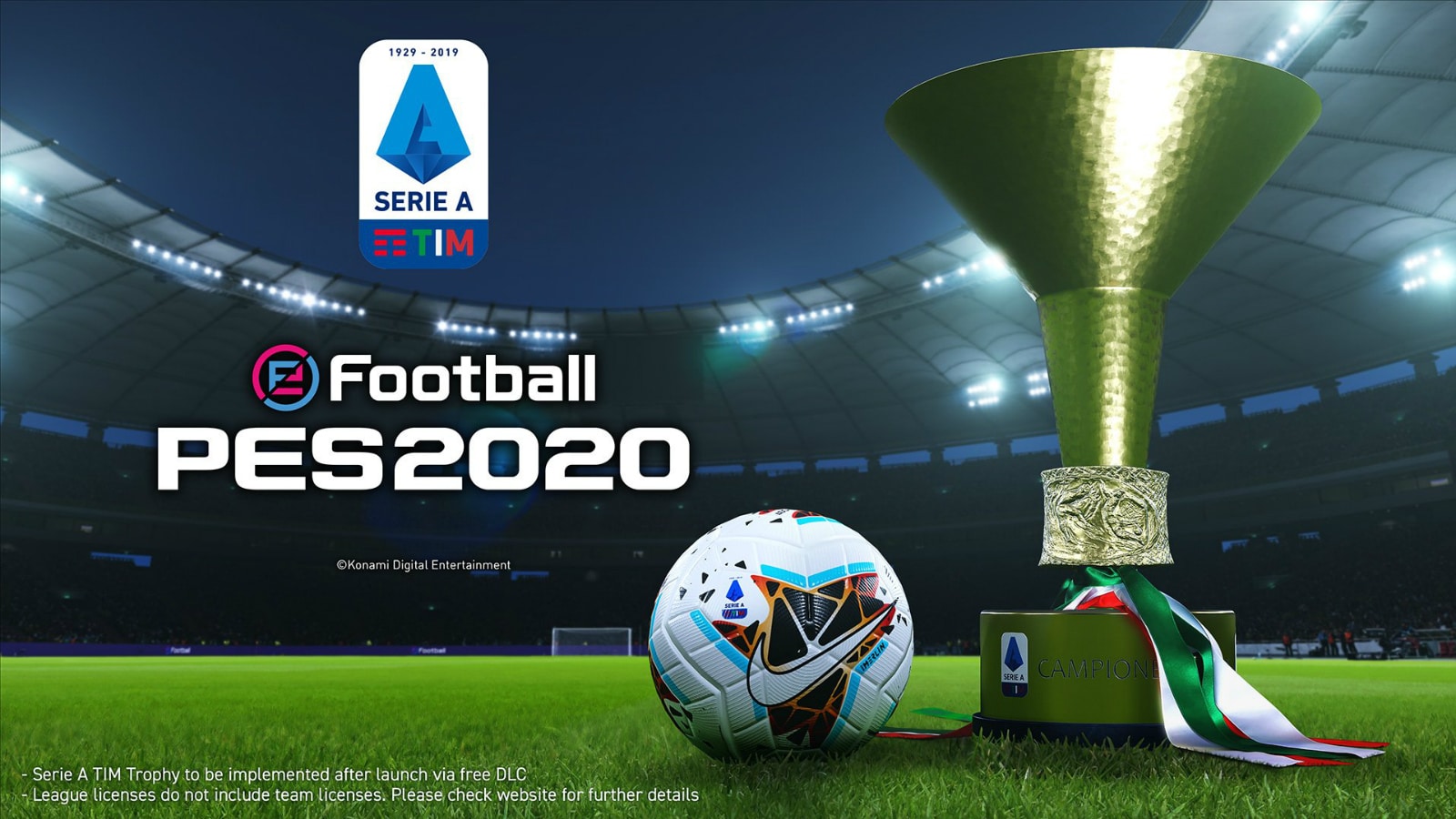 PES 2020 responde ao Fifa 20 garantindo licen&ccedil;as da Serie A italiana e da Euro 2020