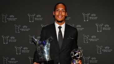 Van Dijk é o primeiro zagueiro a ser eleito o melhor jogador da Europa
