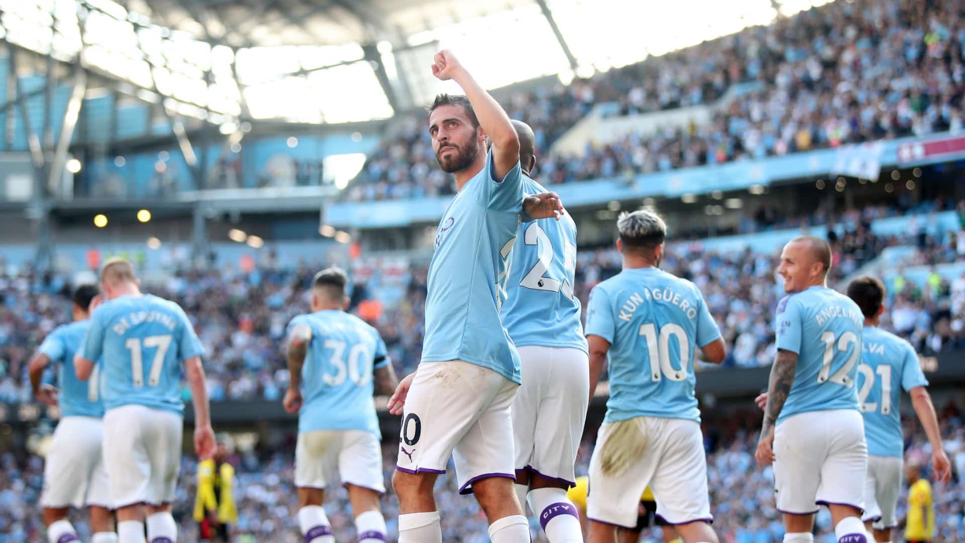 Manchester City n&atilde;o teve piedade e deu um show para fazer 8 a 0 no Watford