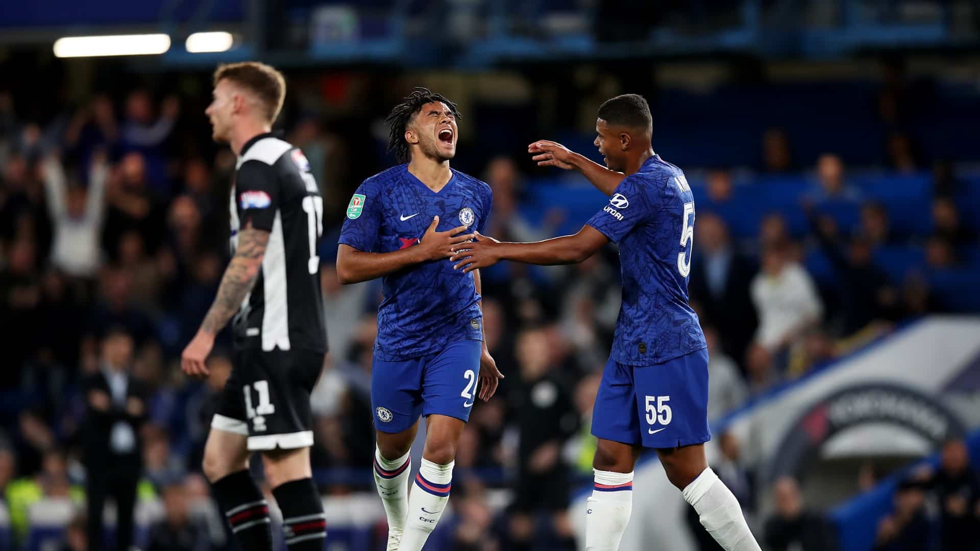 A estreia do jovem Reece James foi a melhor not&iacute;cia no 7 x 1 do Chelsea sobre o Grimsby Town