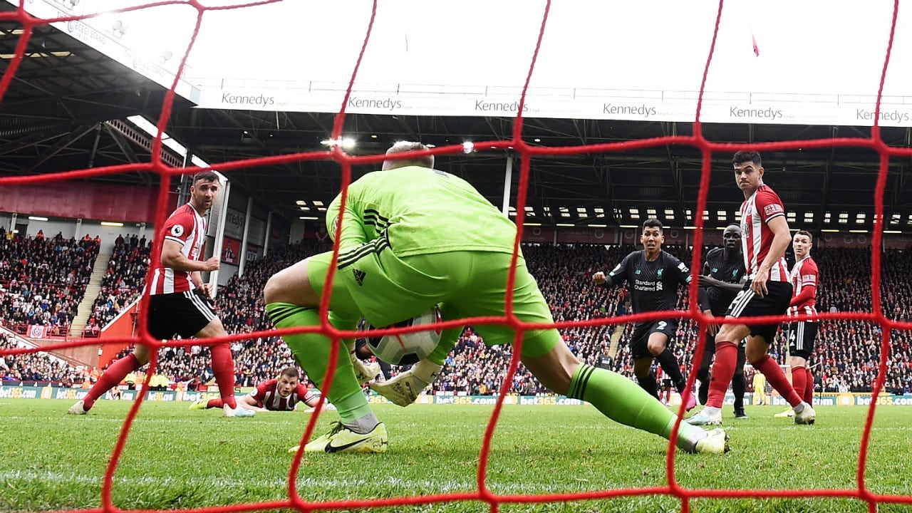 Sheffield foi oponente formid&aacute;vel ao Liverpool, mas frango de Henderson p&ocirc;s tudo a perder
